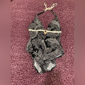 Ralph Lauren Paisley One Piece Swimsuit